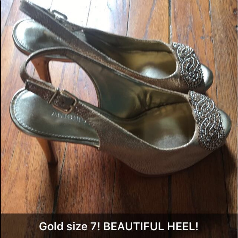 Gold heels
